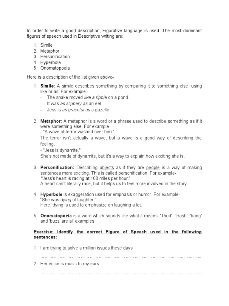 Jess&rsquo;s Heart Is Racing at 100 Miles Per Hour. | PDF | Metaphor 