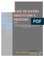 Base de Datos - Orientada a Objetos - DBOO - JVACA