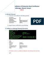 Creation and Installation of Enterprise Root Certificates for vManage, Vbond, Vsmart (LAB 1