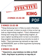 Ineffective King 2 Kings 15-32-38
