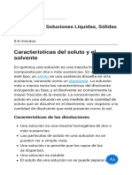 Ejemplos de Soluciones Líquidas Sólidas Y Gaseosas