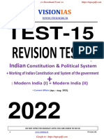 15 VISION (E) PRELIMS Test 2022
