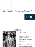 John Rawls – Justice as Fairness