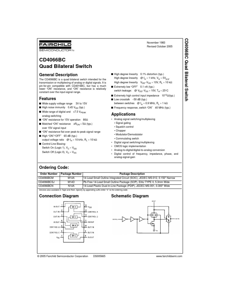 CD4066BC | PDF