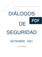 Diálogos DE Seguridad: Setiembre - 2021