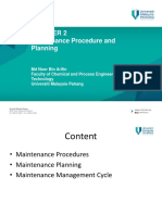 Chapter 2 Maintenance Procedure - Planning