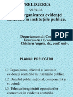 Tema 1 Organizarea Evidenţei Contabile În Instituţiile Publice