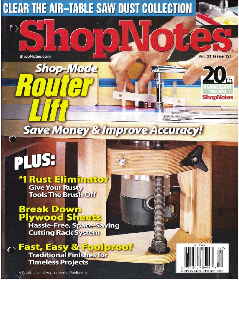Shopnotes Issue 121 | Download Free PDF | Manufactured Goods | Crafts
