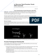 Rencana Talud Penahan Tanah Retaining Wall DWG AutoCAD