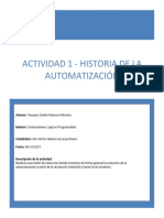 Actividad 1 - Historia de La Automatización