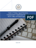 EEOC Guide To Writing Appeal Briefs For Unrepresented Complainants