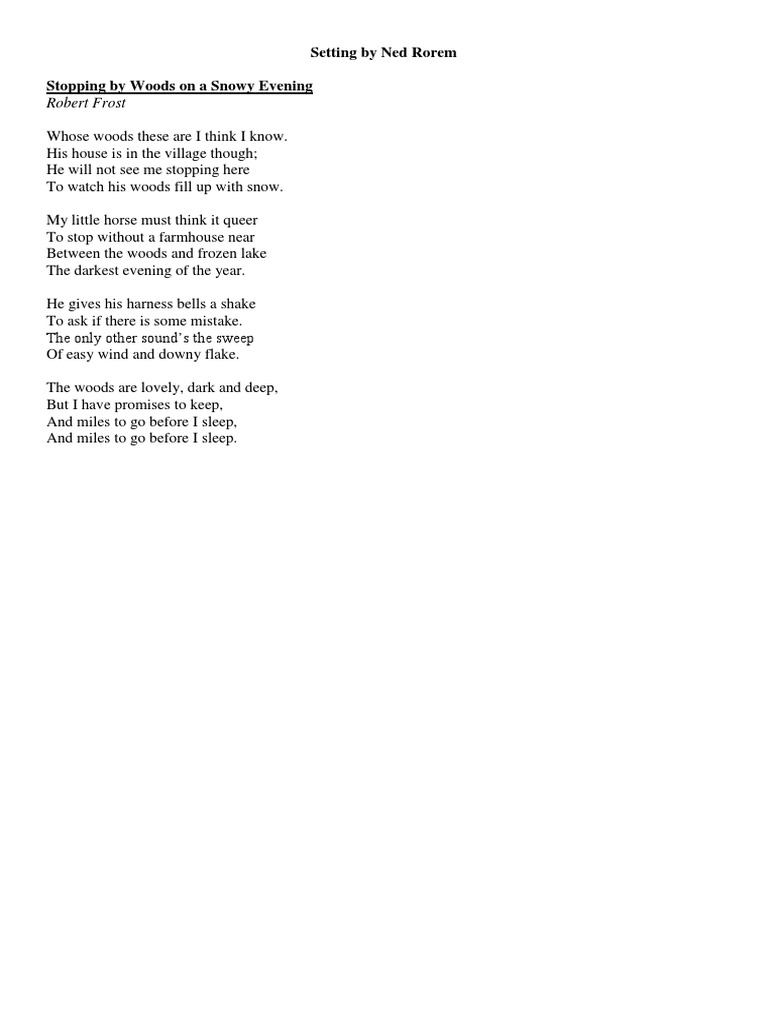 Poetry Settings by Notable Composers | PDF