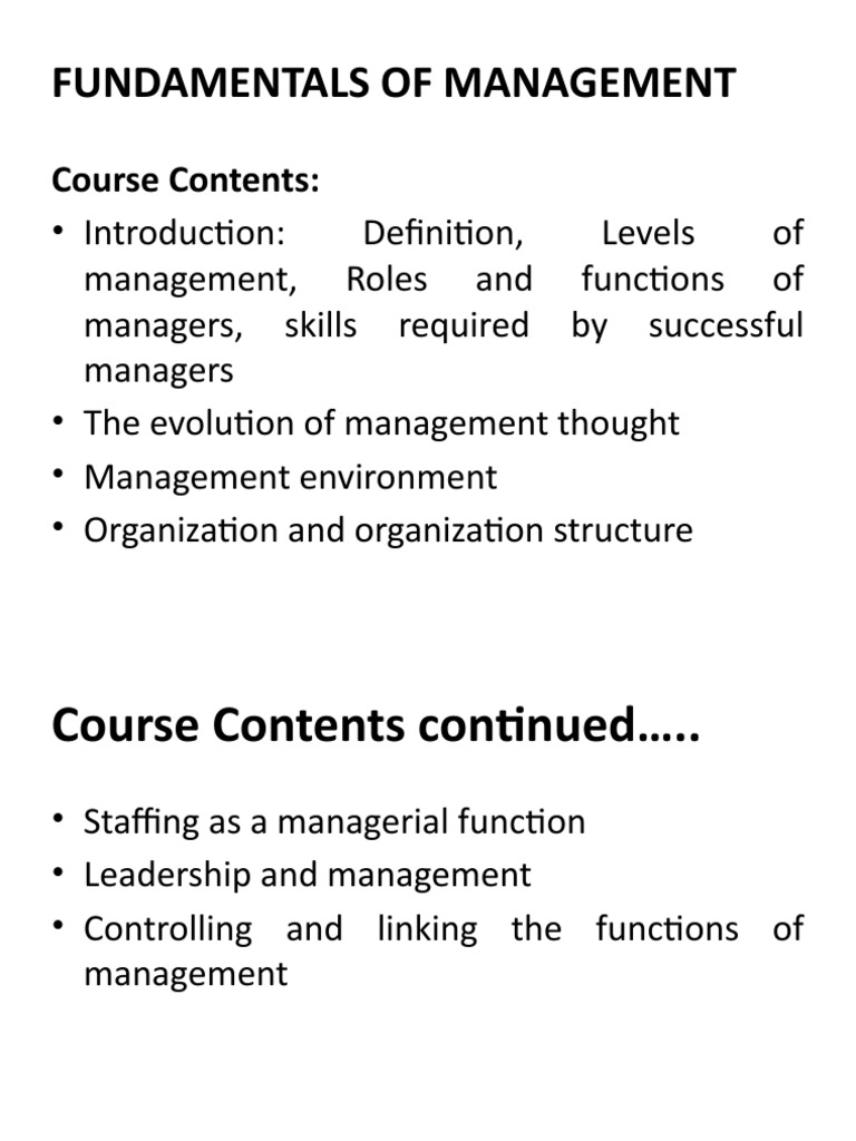 Fundamentals of Management Oct H | PDF | Resource | Science