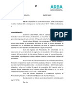 Reso 02-2022 Arba - Procedimiento Tributario Buenos Aires