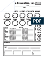 Apocalypse Prevention, Inc.: Agility Smarts Spirit Strength Vigor