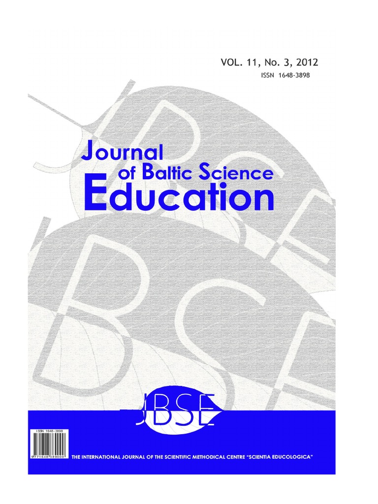 Journal of Baltic Science Education, Vol. 11, No. 3, 2012 PDF Self