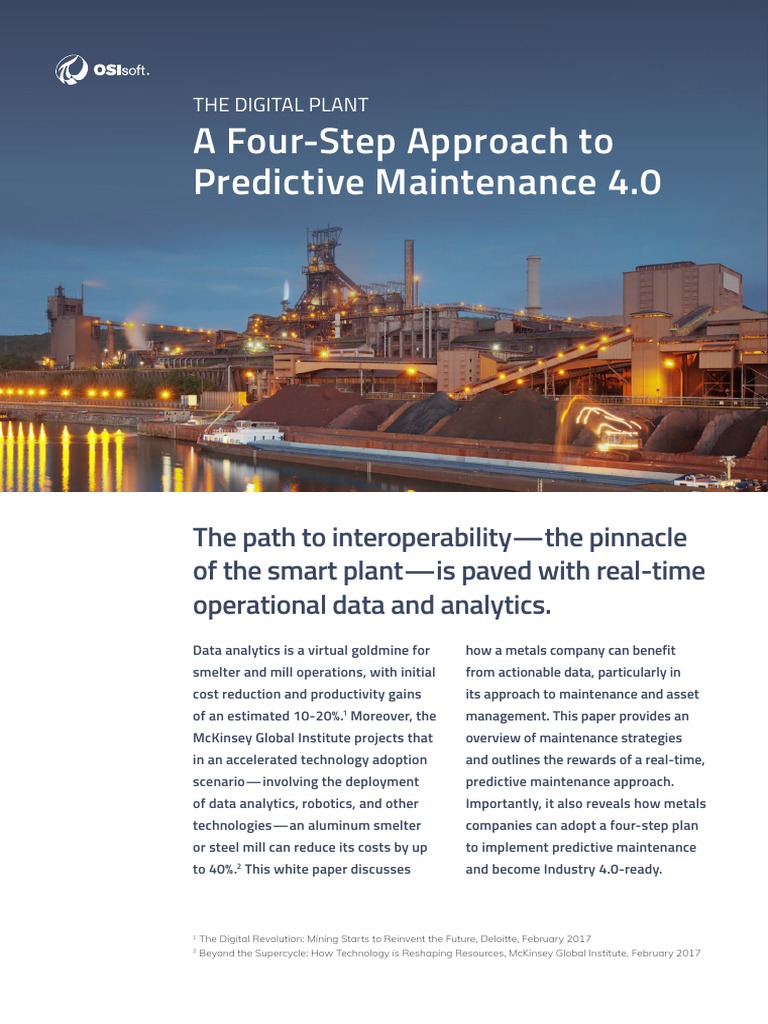 A Four-Step Approach To Predictive Maintenance 4.0 | PDF | Reliability ...