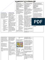 Calendario para Padres Del 7 Al 18 de Diciembre 2020