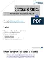 Aula 01 Análise de Sistemas de Potência - Introdução Geral