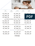 Reading Glasses Mock UI