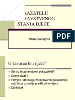 Pokazatelji Zdravstvenog Stanja Djece