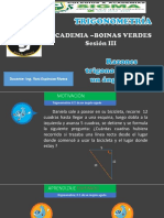 Sesion - 3 - Razones Trigonometricas de Un Angulo Agudo-Trigonometria