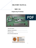 MEC 121 ENGINEERING WORKSHOP LAB MANUAL