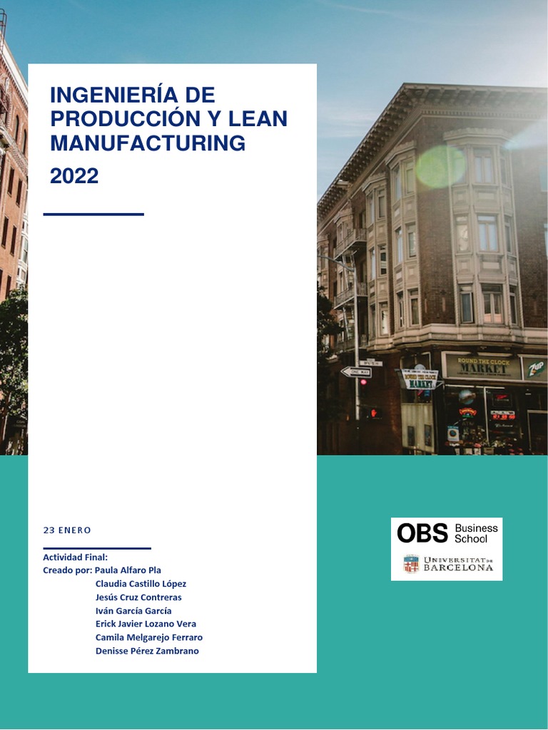Trabaja N°4 Grupo 6 | PDF | Lean Manufacturing | Gestión de la cadena ...