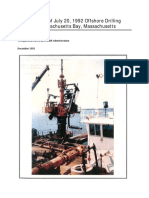 Investigation of July 20, 1992 Offshore Drilling Accident, Massachusetts Bay, Massachusetts