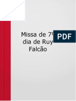 livro Missa de 7º dia Ruy Falcão