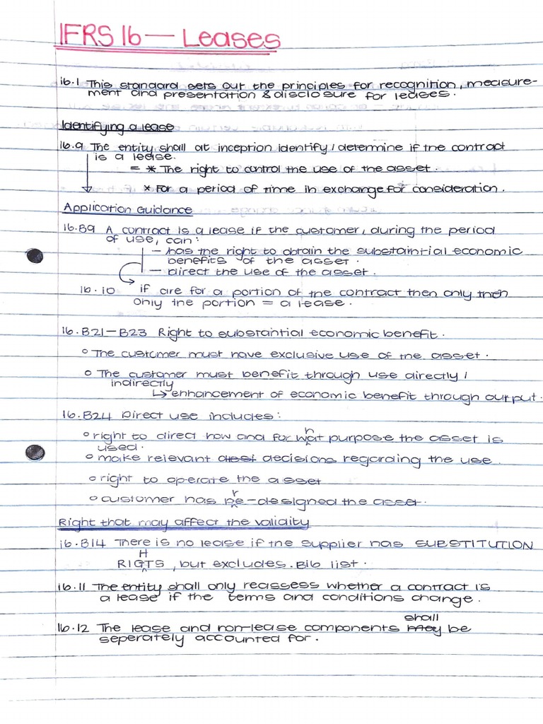 IFRS 16 - Leases | PDF