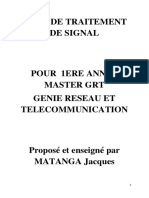 Cour de Traitement de Signal Master 1