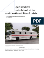 East Cooper Medical Center Hosts Blood Drive Amid National Blood Crisis 