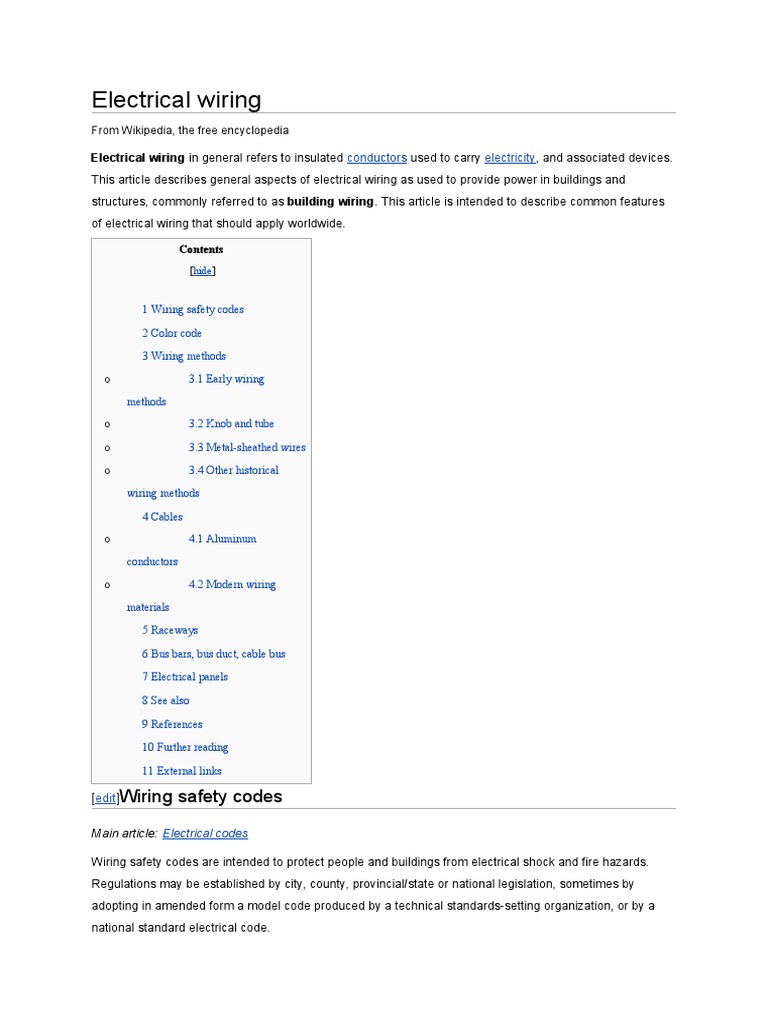Electrical Wiring | PDF