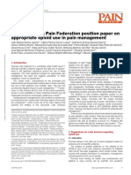 Latin American Pain Federation Position Paper On Appropriate Opioid Use in Pain Management