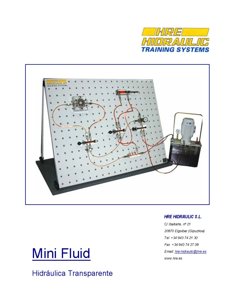 Grupo Hidráulico Mini Fluid HRE | PDF | Solenoide | Engranaje