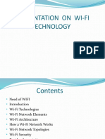 Presentation On Wi-Fi Technology