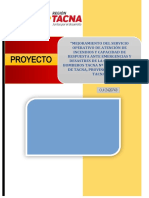Formulacion Del Proyecto Cia Bomberos N°24 - Tacna