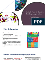 SESIÓN 2. Pensar lo alternativo desde las pedagogías críticas