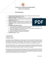 Proceso de Gestión de Formación Profesional Integral Formato Guía de Aprendizaje