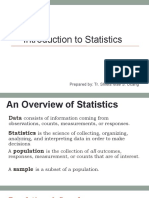 Introduction To Statistics: Lesson 1.1