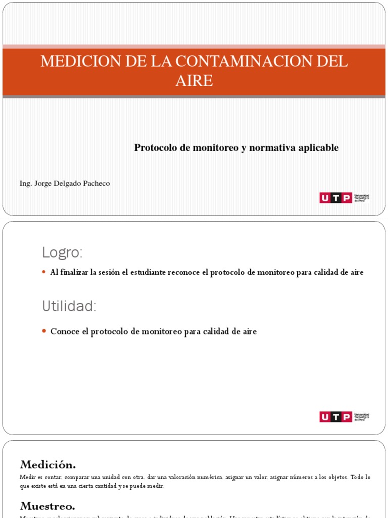 S05.s2 MEDICION DE LA CONTAMINACION DEL AIRE PDF Medición Contaminación