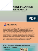 Discharge Planning & Referrals: Melanie Morano, JD, MSN, RN