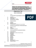 Arbeitsrichtlinie Für Die Beschichtung Von Maßhaltigen Und Begrenzt Maßhaltigen Bauteilen. Allgemeiner Teil