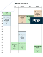 Emploi Du Temps de MORILLA LUCILE