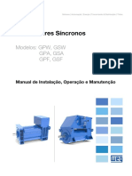WEG - Alternadores - Sincronos - GPW-GPA-GPF-GSW-GSA-GSF- Manual Portugues