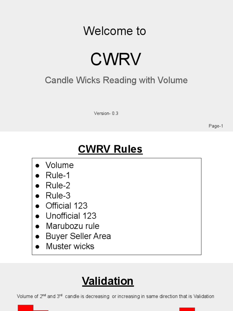 CWRV Candle Wick Trading Strategies | PDF | Fires | Combustion