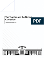 The Teacher and The School Curriculum