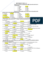 Revision Unit 1+2 Medical Document Summary