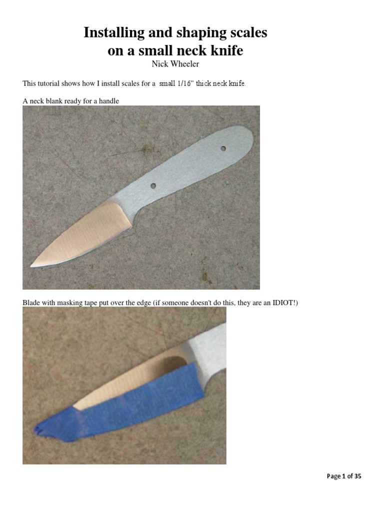 Make a Custom Knife Handle : 7 Steps (with Pictures) - Instructables